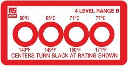 Produktbild RS PRO Temperatur Messetikett
