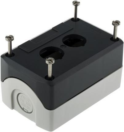 Immagine prodotto Schneider Electric Alloggiamento del pulsante 22mm 2 fori grigio