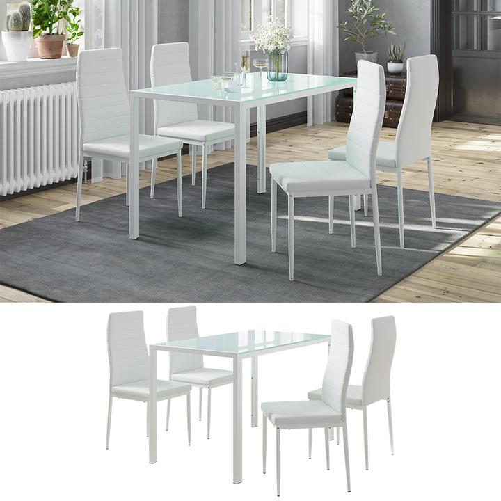 Actual product image Vicco Grand with 4 chairs (Glass)