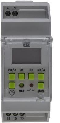 Productafbeelding RS PRO Digitale schakelklok 110-240Vac 1 kanaal