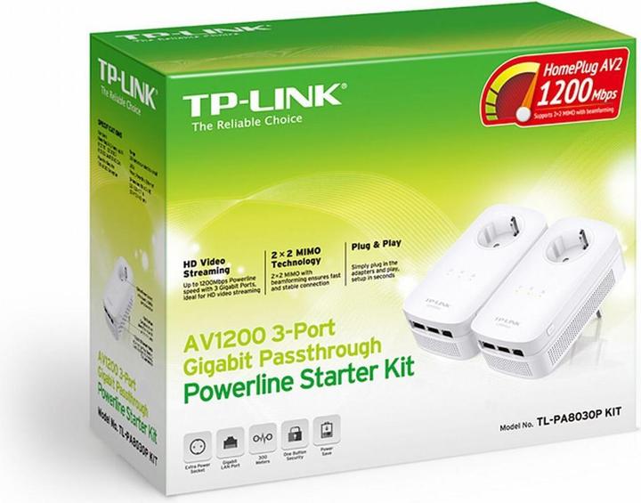 Productafbeelding TP-Link TL-PA8030P Kit (1200 Mbit/s)