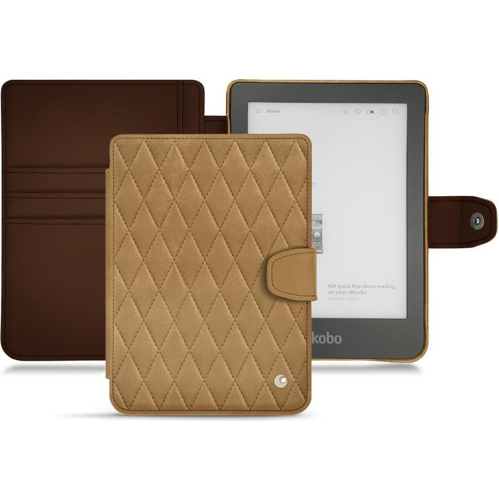 Noreve Lederschutzhülle Wallet (Clara HD), eReader Zubehör, Braun