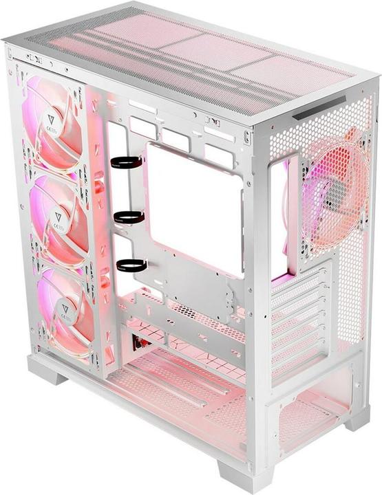Actual product image Modecom Computer case Volcano SPACE APEX ARGB MIDI USB 3.0 X 2 CYPE-C white (ATX, mATX, Mini-ITX)