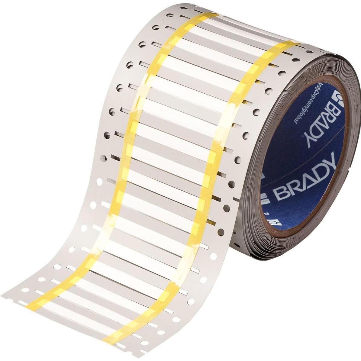 Brady, Etiketten, 3HT-094-2-WT-S, hitzebeständige Permasleeve, wärmeschrumpfendes Polyvinylfluorid, Weiss, 50,8
