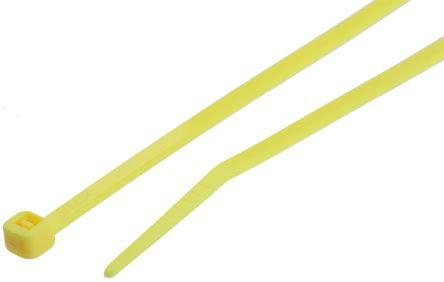 Actual product image RS PRO Cable tie yellow (Plastic cable ties, 203 mm, 100 pcs.)