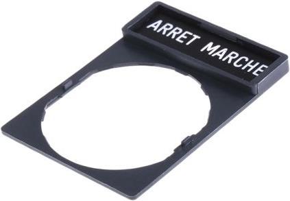 Actual product image Schneider Electric Shield bearer with ARRET-MARCHE shield