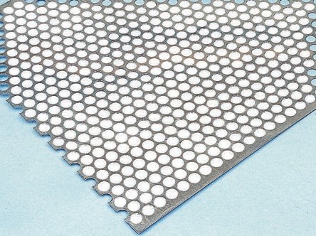 Produktbild Rs Pro Edelstahl Blech perforiert 6mm (500 mm, 500 mm, 0.55 mm)