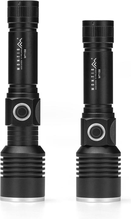 Produktbild Montiss Montis Taktyczna ręczna latarka akumulatorowa LED MT158 Schwarz Taschenlampe