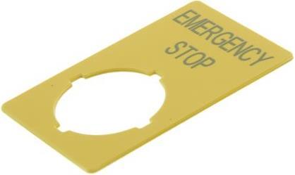 Produktbild Eaton Not-Halt-Schild 33x50mm GB EmergencyStop