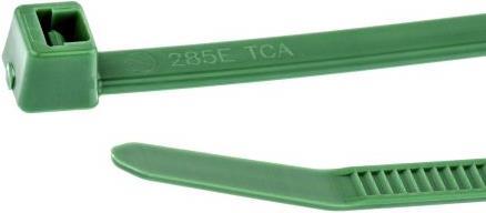 Produktbild HellermannTyton Kabelbinder grün T50R 200x4,6mm (Kunststoffkabelbinder, 200 mm, 100 Stk.)