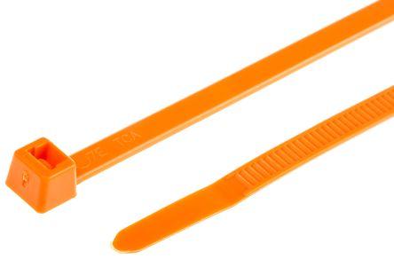 Actual product image HellermannTyton Cable tie orange T50L 390x4,6mm (Plastic cable ties, 390 mm, 100 pcs.)