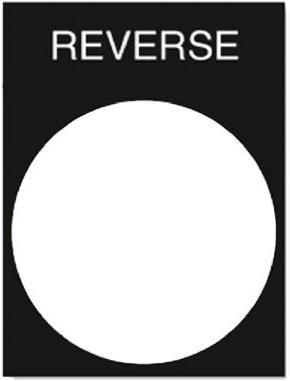 Actual product image Schneider Electric Designation plate REVERSE