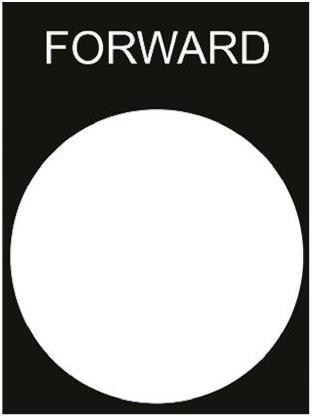 Actual product image Schneider Electric Designation plate FORWARD