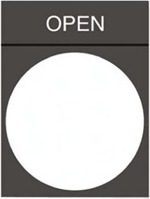 Produktbild Schneider Electric Bezeichnungsschild OPEN