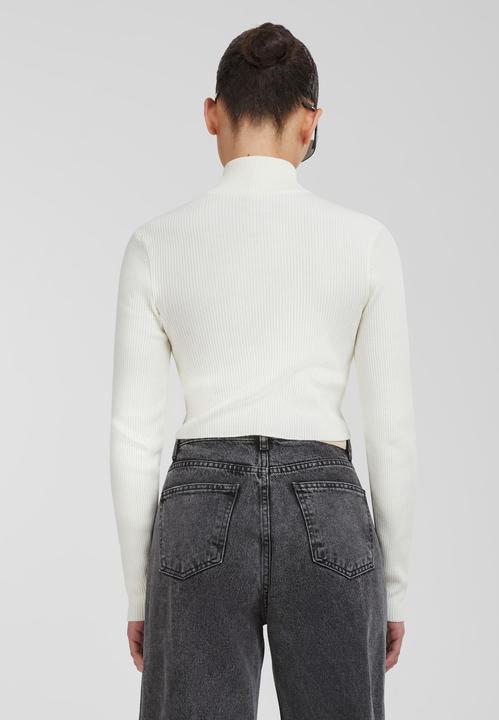 Produktbild Urban Classics Ladies Cropped Rib Knit Zip Cardigan - 19407 (XS)