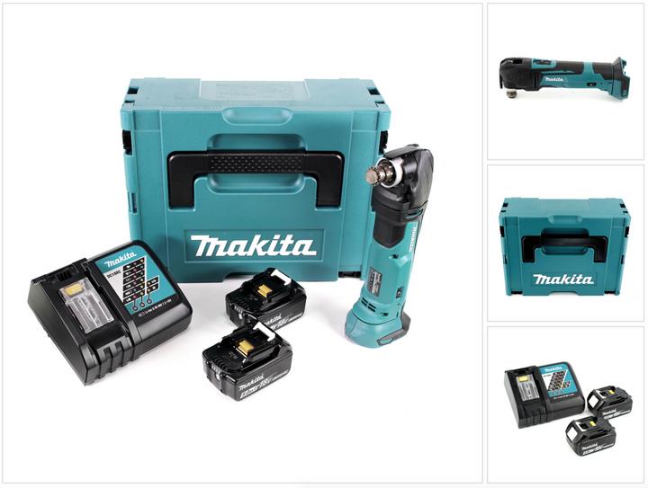 Image du produit Makita DTM 51 RTJ 18V Li-Ion Découpeur-ponceur multifonctions sans fil avec boîtier Makpac + 2x Batt