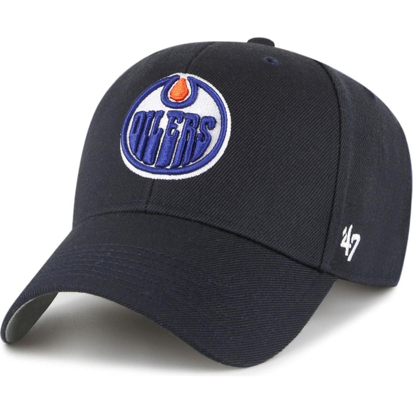 47 Brand, Herren, Cap, Curved Sure Shot Edmonton Oilers, Blau