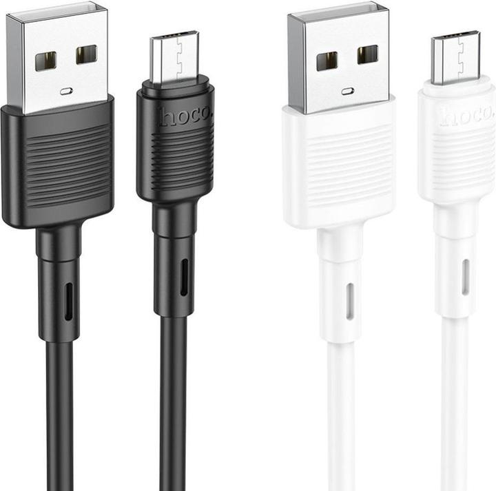 Produktbild Hoco USB-A to microUSB Kabel X83 Victory, Weiss (1 m, USB 2.0, 18 W)