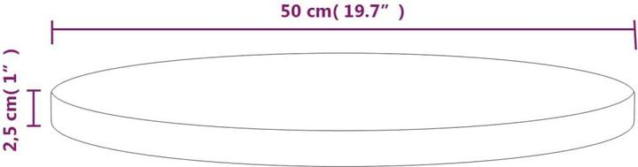Immagine prodotto VidaXL Edgar (50 x 2,5 cm)