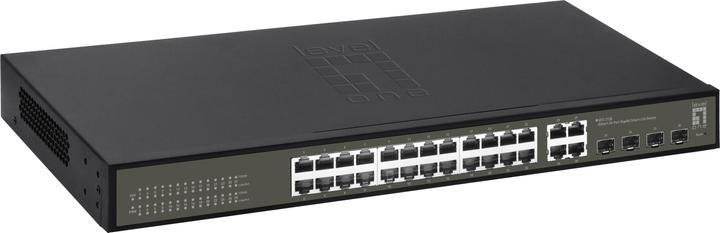 Produktbild LevelOne Switch 24x GE GES-2128 4xGE 4xGSFP (24 Ports)