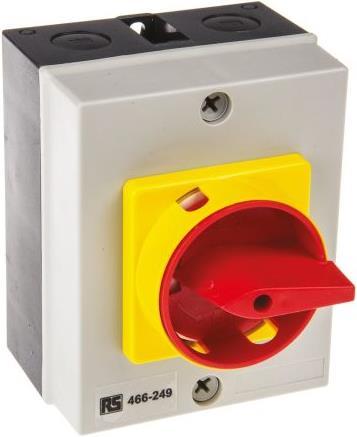 Image du produit RS PRO Interrupteur-sectionneur plastique 20A 4 pôles