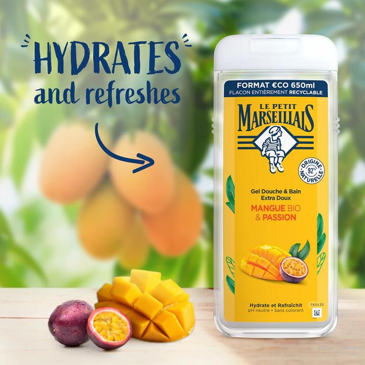 Produktbild Le Petit Marseillais Extra Gentle Shower Cream Delicate Shower Cream Mango 400Ml (400 ml)