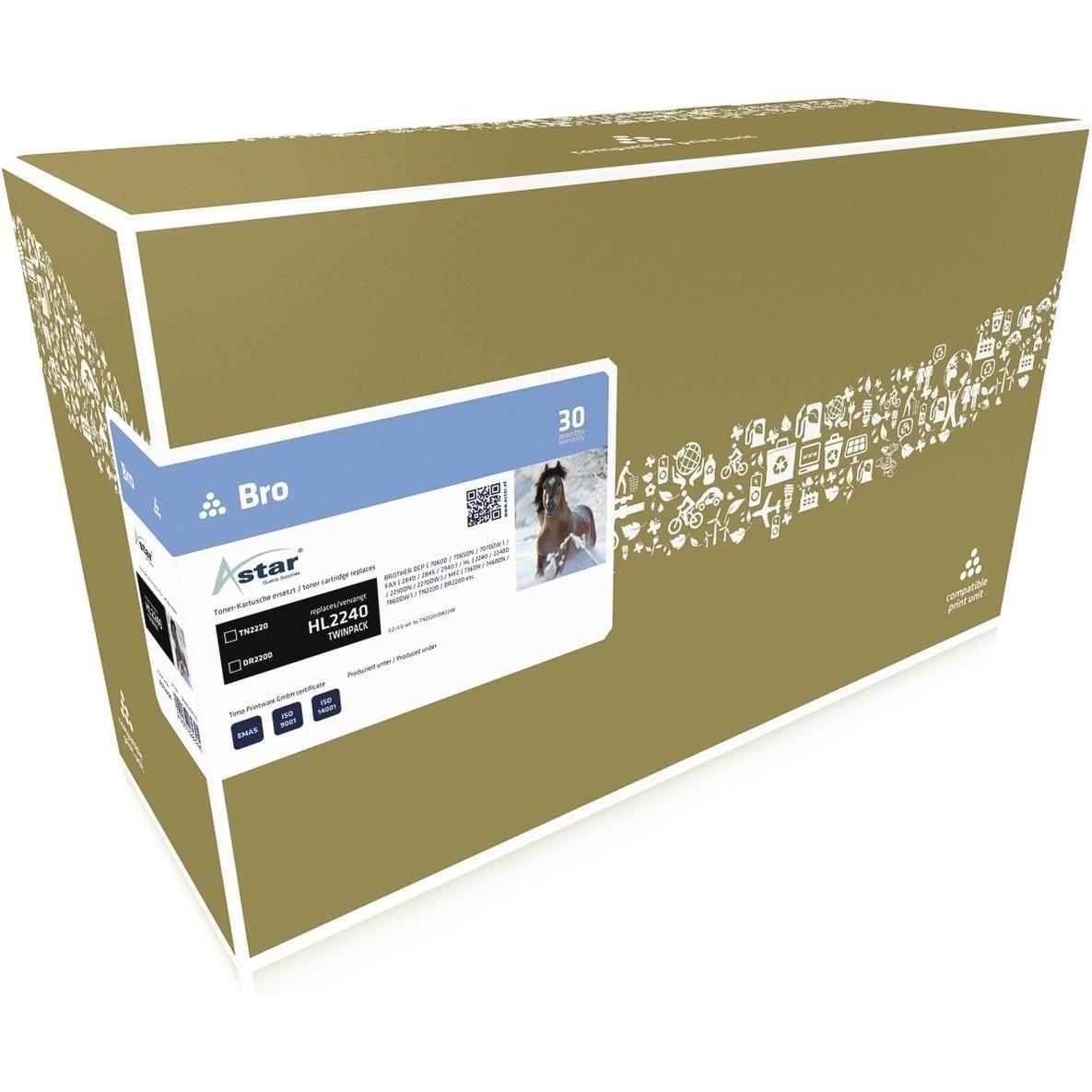Astar, Toner, AS52004 - 14600 Seiten - Schwarz - 2 Stück(e) (BK)