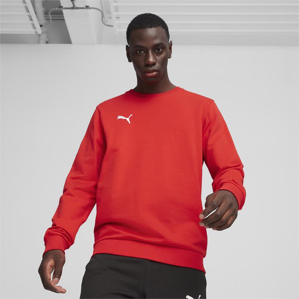 Thumbnail - Puma, Herren, Pullover, teamGOAL Casuals Crew Neck Sweat, Rot, (S)