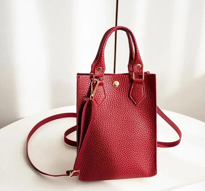 Image du produit Only-Bags.Store Sac à main Mode Simple Grande Capacité Motif Lychee Une épaule Cosmétiques Crossbody