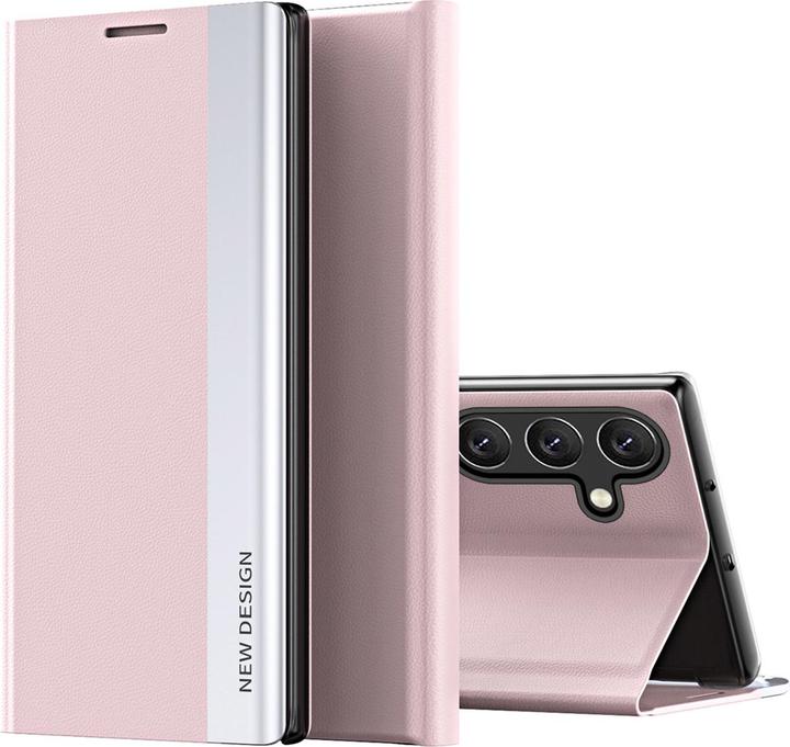 Actual product image Hurtel Back panel cover Sleep Case Pro Cover with Flip and Stand for Samsung Galaxy A26 - Pink (Samsung Galaxy A26)