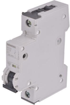 Actual product image Siemens Circuit breaker 5SY6 1A type C 6kA