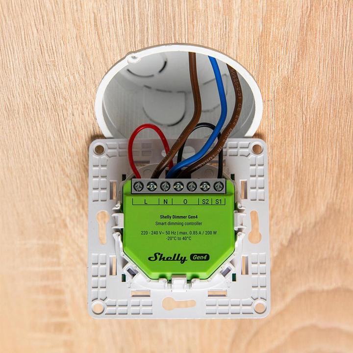 Actual product image Shelly Dimmer Gen4 (Dimming actuator)