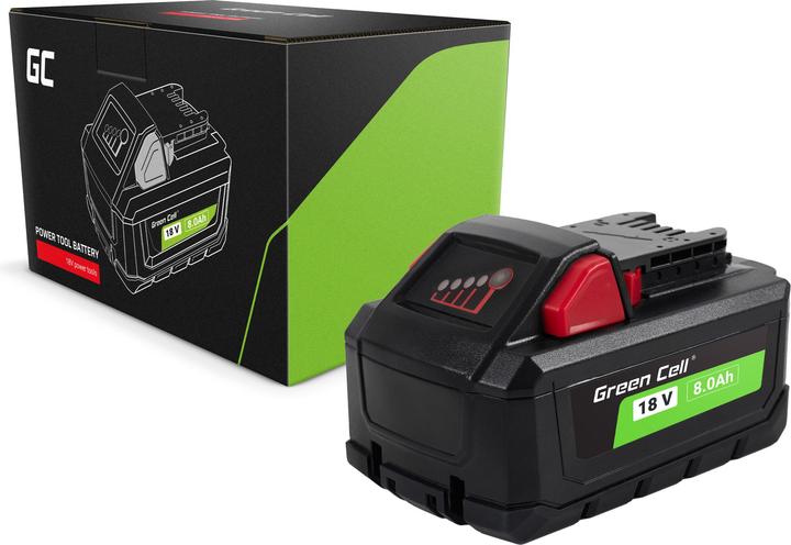 GreenCell Battery for Green Cell Battery for Milwaukee M18 18V 8Ah Replacement Battery M18 HB8 4932471070 (18 V)