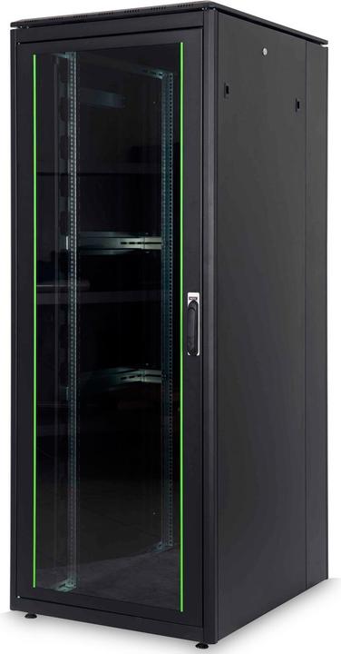 Image du produit Digitus Armoire réseau 48,3cm 19 pouces 42U H2053mmxL800mmxP1000mm noir avec porte en verre, y compris (42 HE, Rack 19 pouces)