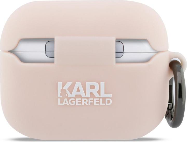 Produktbild Karl Lagerfeld - Silicone Chaupette Head 3D (KLAP3RUNCHP) - Apple AirPods Pro 3 - Pink (Kopfhörer Hülle)