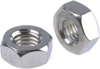 Actual product image RS PRO Hexagon nuts stainless M10 (M10)