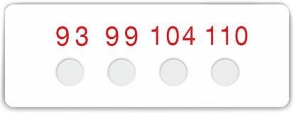 Actual product image Rs Pro Temperature sticker 93-154°C