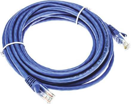 Actual product image RS PRO Patch cord Cat.5e UTP PVC 5m blue (UTP, CAT5e, 5 m)