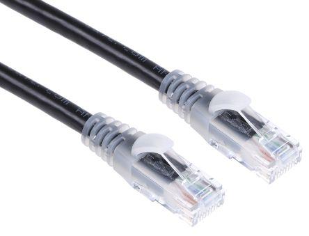 Produktbild RS PRO Patchkabel Kat.6 UTP PVC 10m schwarz (UTP, CAT6, 10 m)