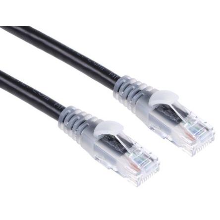 Rs Pro Patchkabel Kat.6 UTP PVC 10m schwarz (UTP, CAT6, 10 m), Netzwerkkabel