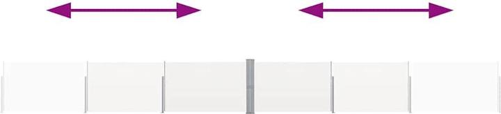 Produktbild vidaXL Seitenmarkise (12 m)