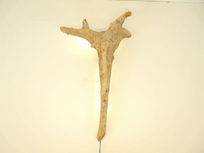 Immagine prodotto Peka-Ideen Wandlampe Treibholzlampe Schwemmholz, Höhe ca. 65 cm (600 lm)