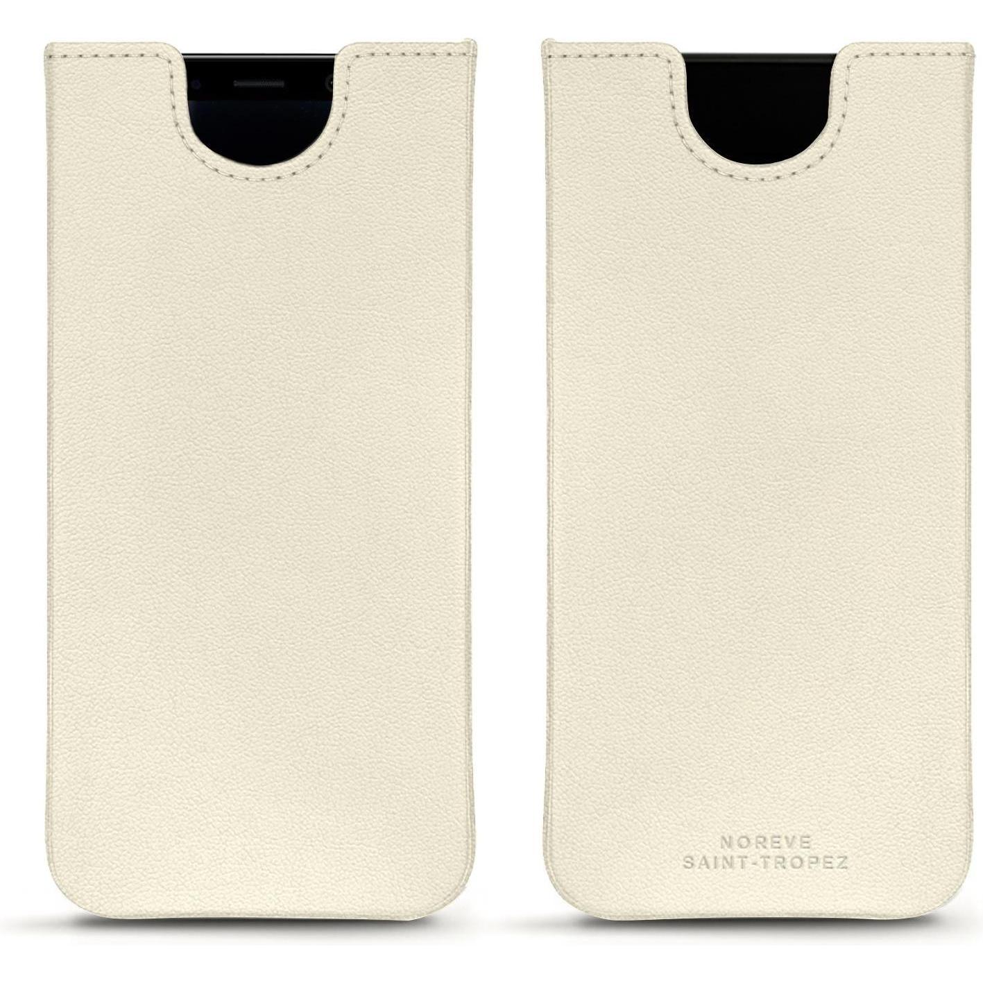 Noreve Lederschutzhülle (Samsung Galaxy S8+), Smartphone Hülle, Weiss