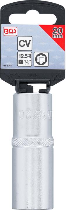 Actual product image BGS Socket, Super Lock, deep 12.5 mm (1/2") Drive 20 mm (20 mm)