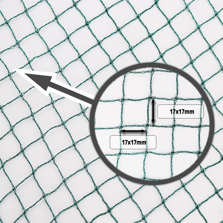 Produktbild Aquagart Teichnetz 8m x 8m Reiherschutz Silonetz Laubschutznetz Vogelschutznetz Laubnetz