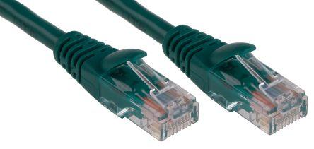 Produktbild RS PRO Patchkabel Kat.5e UTP PVC 10m grün (UTP, CAT5e, 10 m)