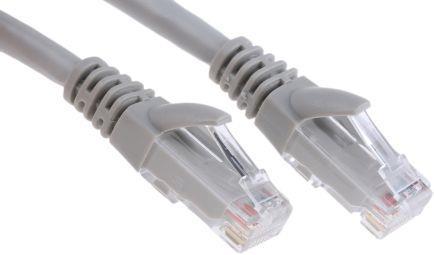 Produktbild RS PRO Patchkabel Kat.6 UTP PVC 3m grau (UTP, CAT6, 3 m)