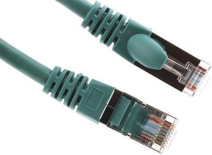 Produktbild RS PRO Patchkabel Kat.5e FTP 0,5m grün (FTP, CAT5e, 0.50 m)