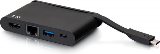 Actual product image C2G USB C Dock with HDMI, USB, Ethernet, USB C & Power Delivery up to 100W (Thunderbolt, USB-C)