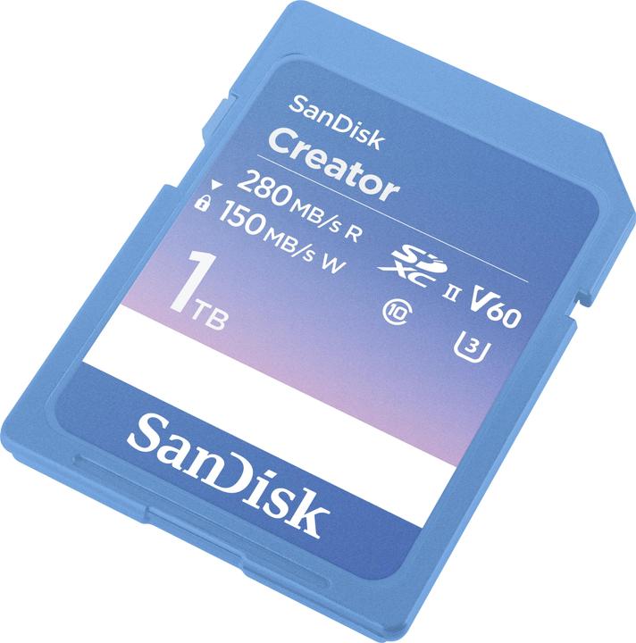 Produktbild SanDisk Creator UHS-II V60 (1000 GB, SDXC, U3, UHS-II)